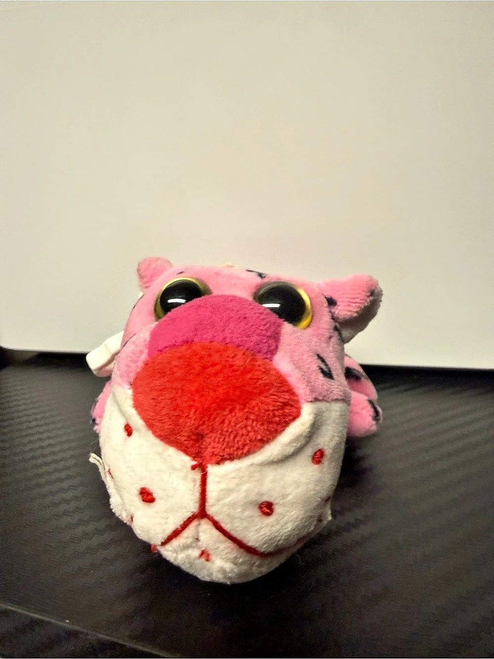 Pink & White Animal Print Plush Toy